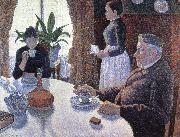 Paul Signac the dining room opus 152 oil painting artist
